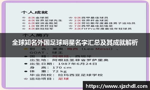全球知名外国足球明星名字汇总及其成就解析